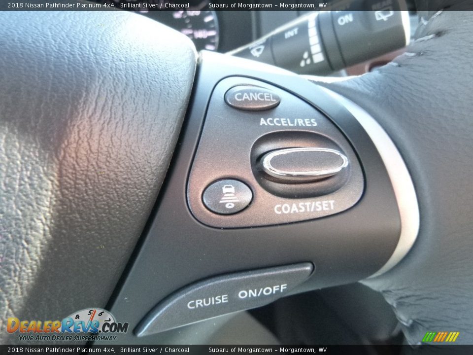 2018 Nissan Pathfinder Platinum 4x4 Brilliant Silver / Charcoal Photo #24