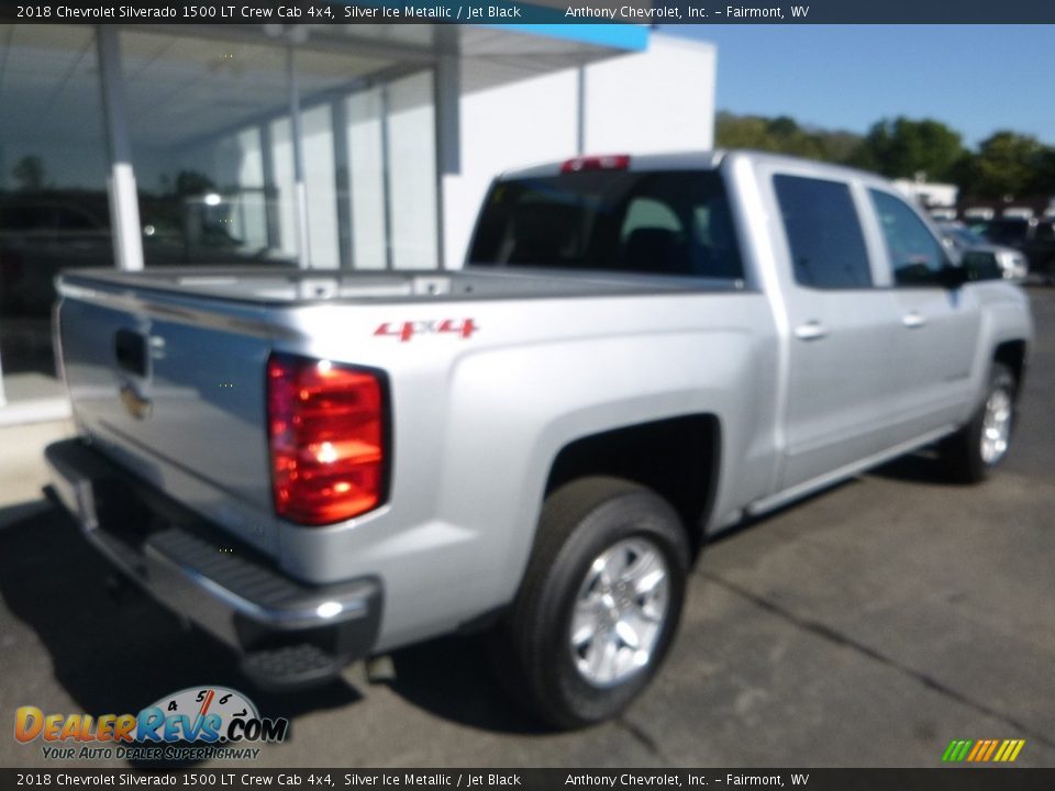 2018 Chevrolet Silverado 1500 LT Crew Cab 4x4 Silver Ice Metallic / Jet Black Photo #9