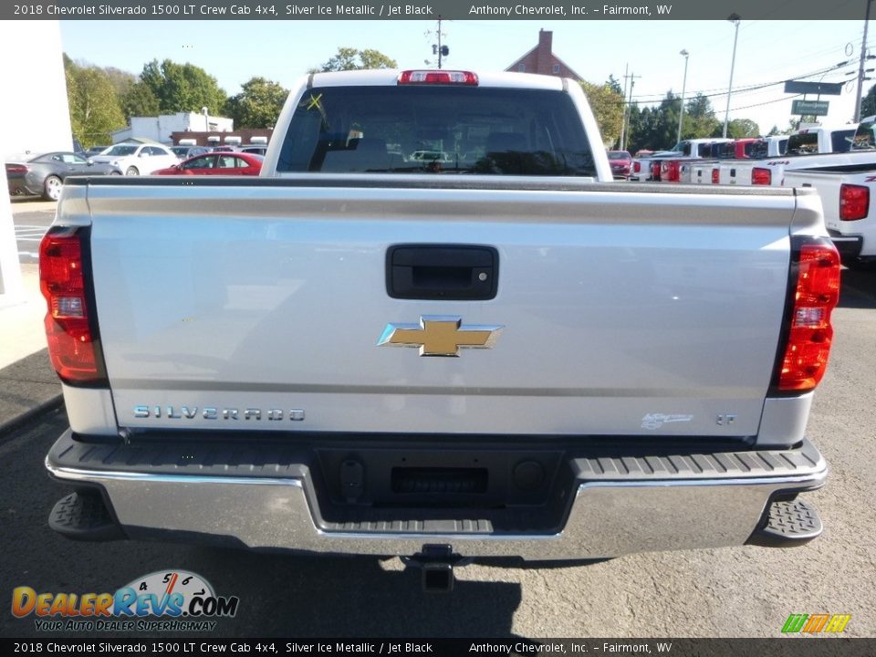 2018 Chevrolet Silverado 1500 LT Crew Cab 4x4 Silver Ice Metallic / Jet Black Photo #10