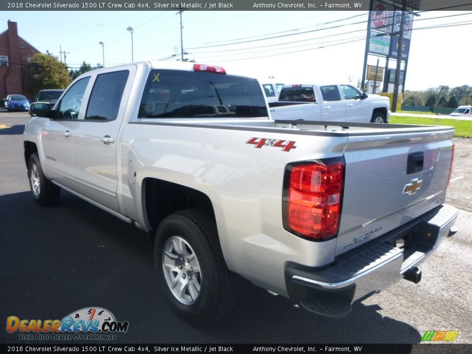 2018 Chevrolet Silverado 1500 LT Crew Cab 4x4 Silver Ice Metallic / Jet Black Photo #11
