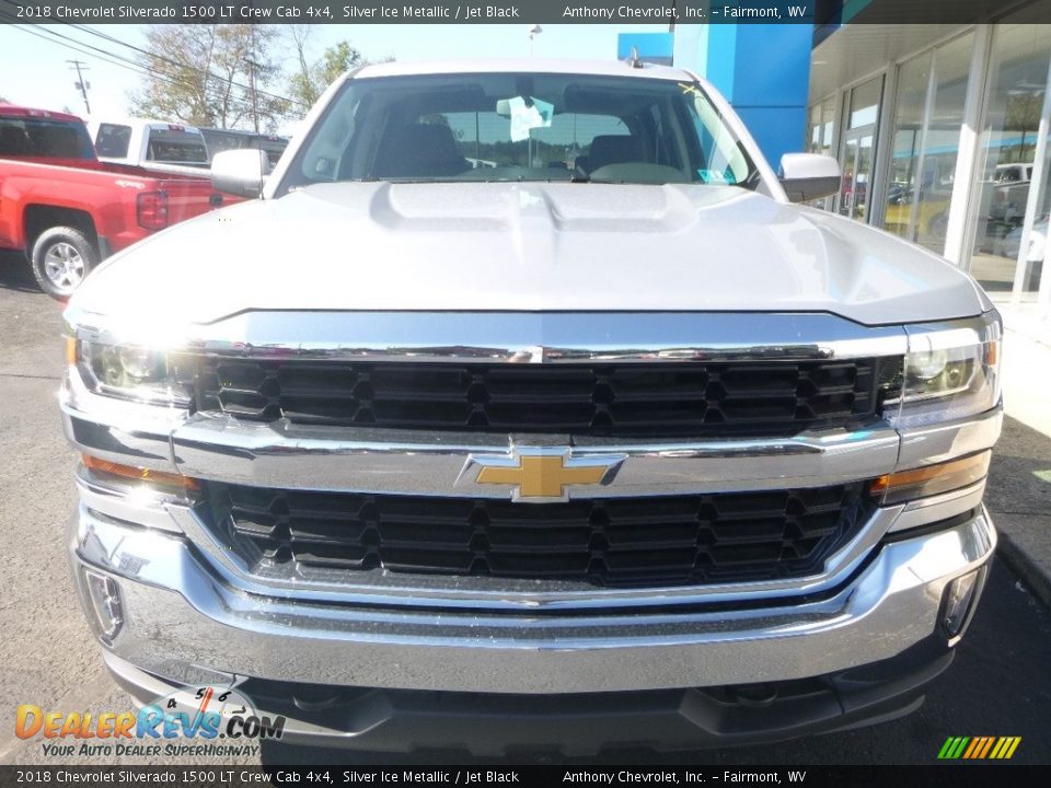 2018 Chevrolet Silverado 1500 LT Crew Cab 4x4 Silver Ice Metallic / Jet Black Photo #13