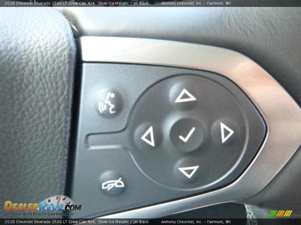 2018 Chevrolet Silverado 1500 LT Crew Cab 4x4 Silver Ice Metallic / Jet Black Photo #19