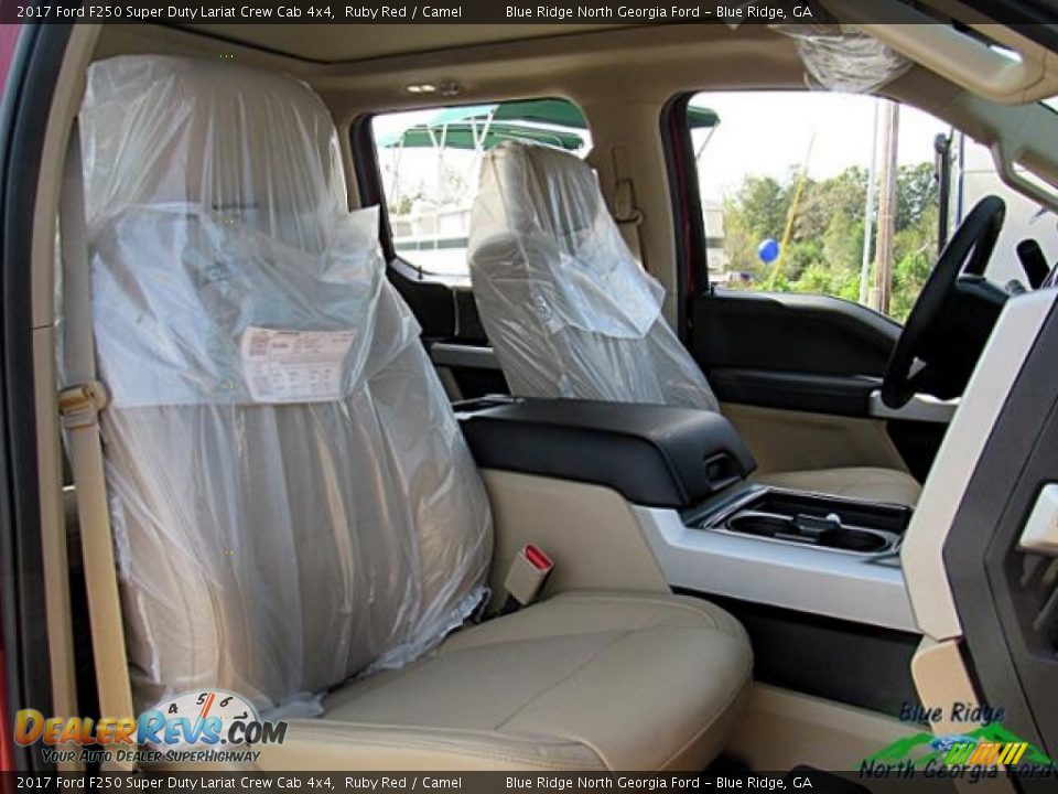 2017 Ford F250 Super Duty Lariat Crew Cab 4x4 Ruby Red / Camel Photo #11