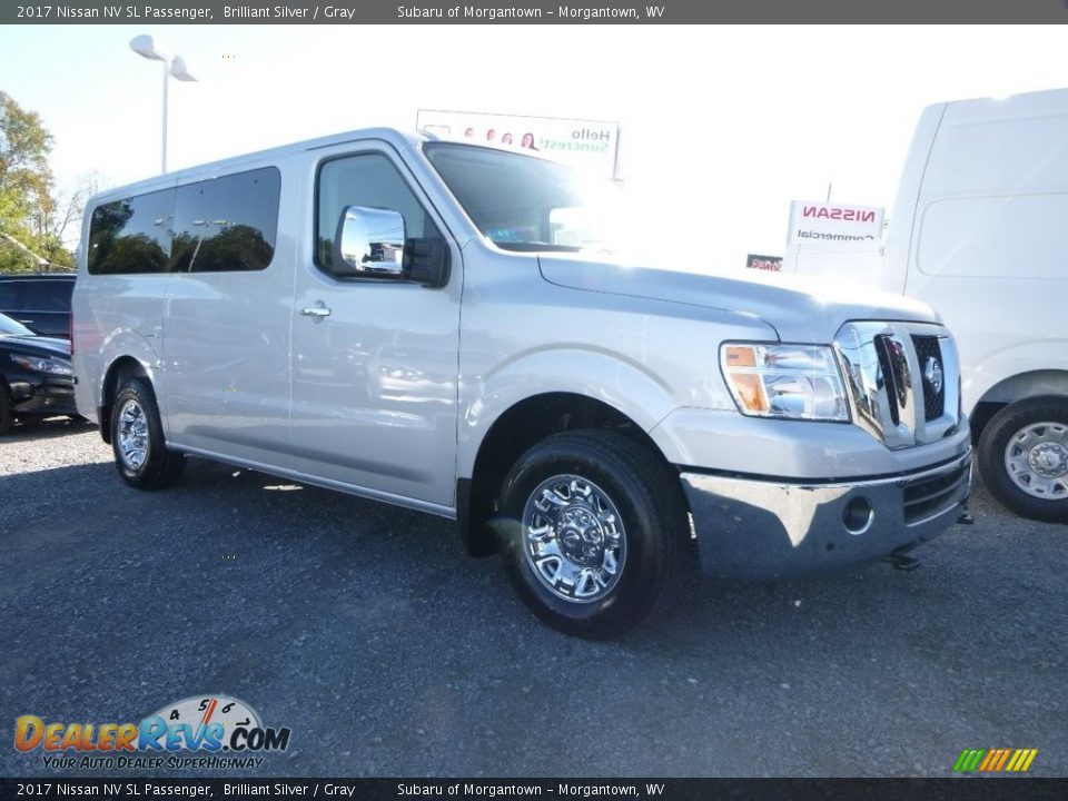 2017 Nissan NV SL Passenger Brilliant Silver / Gray Photo #1