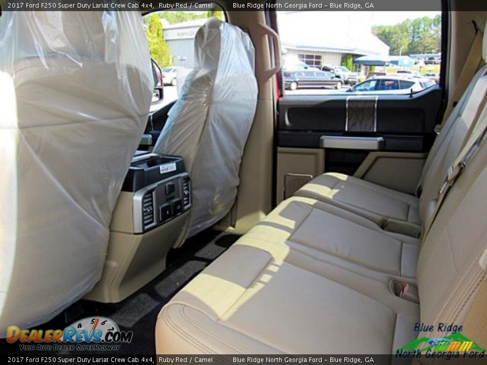 2017 Ford F250 Super Duty Lariat Crew Cab 4x4 Ruby Red / Camel Photo #12