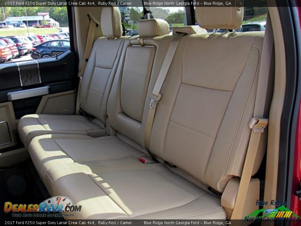 2017 Ford F250 Super Duty Lariat Crew Cab 4x4 Ruby Red / Camel Photo #13