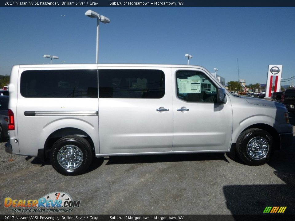 2017 Nissan NV SL Passenger Brilliant Silver / Gray Photo #2