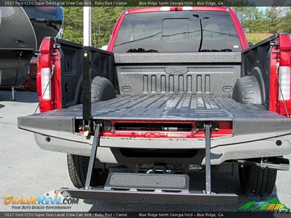 2017 Ford F250 Super Duty Lariat Crew Cab 4x4 Ruby Red / Camel Photo #14