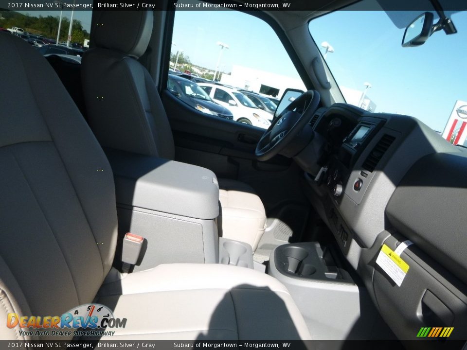 2017 Nissan NV SL Passenger Brilliant Silver / Gray Photo #3