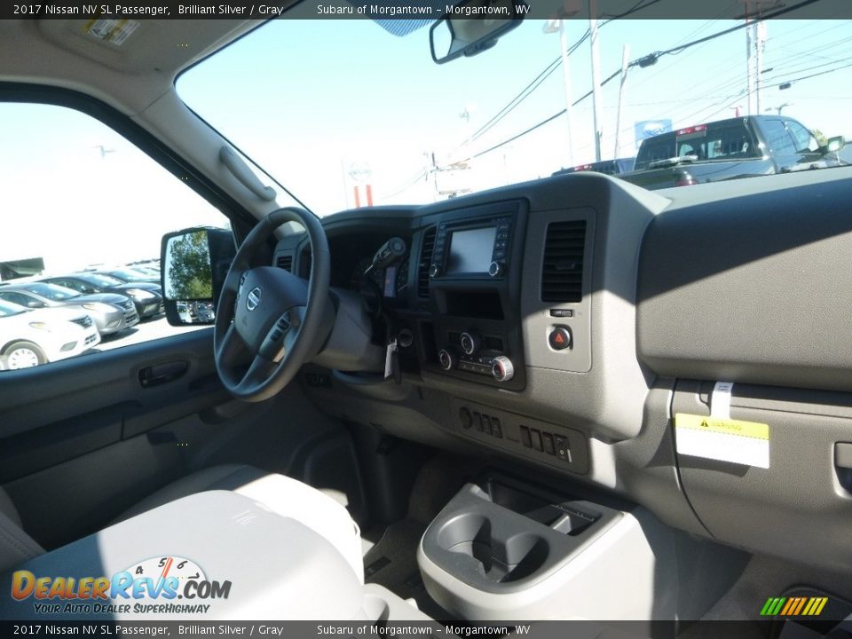 2017 Nissan NV SL Passenger Brilliant Silver / Gray Photo #4