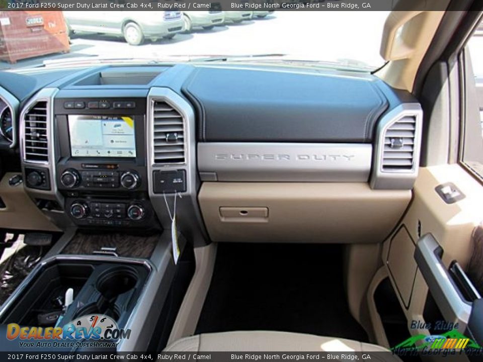 2017 Ford F250 Super Duty Lariat Crew Cab 4x4 Ruby Red / Camel Photo #17