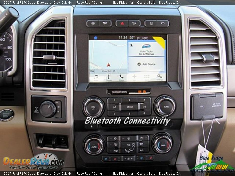 2017 Ford F250 Super Duty Lariat Crew Cab 4x4 Ruby Red / Camel Photo #19