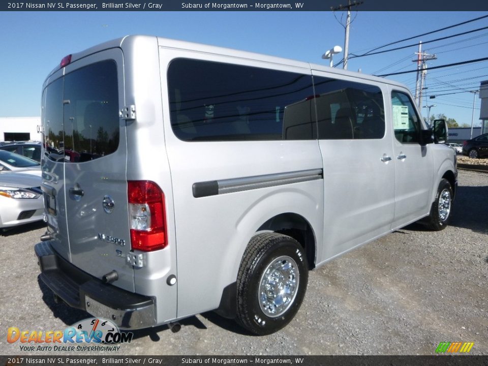2017 Nissan NV SL Passenger Brilliant Silver / Gray Photo #8