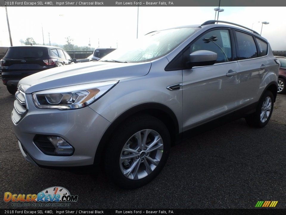 2018 Ford Escape SEL 4WD Ingot Silver / Charcoal Black Photo #7