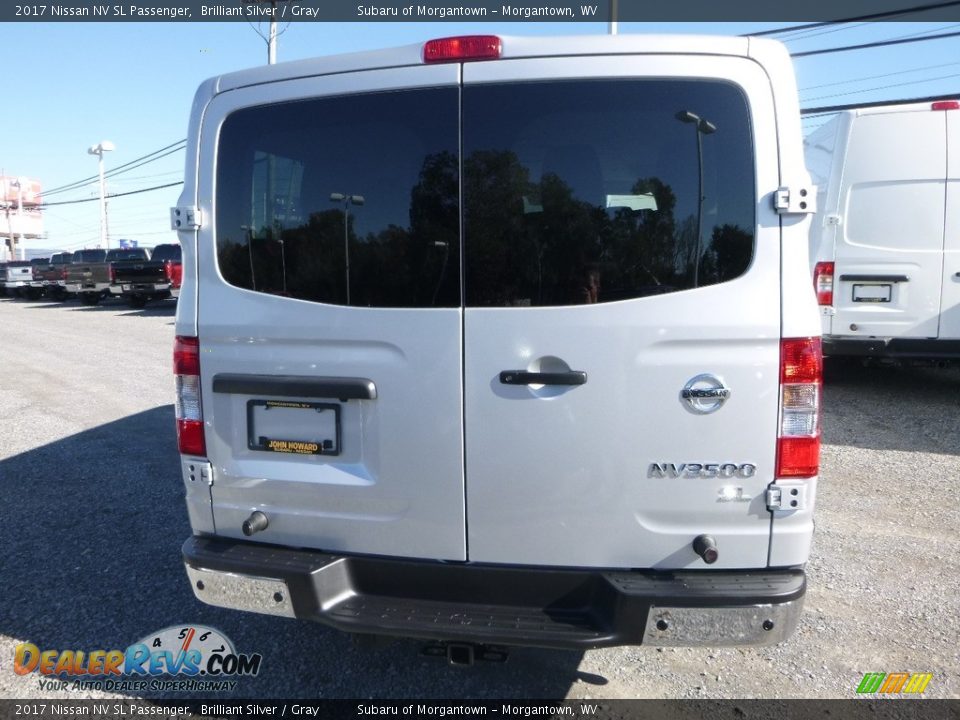 2017 Nissan NV SL Passenger Brilliant Silver / Gray Photo #9