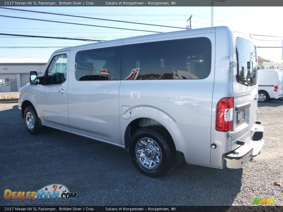 2017 Nissan NV SL Passenger Brilliant Silver / Gray Photo #10