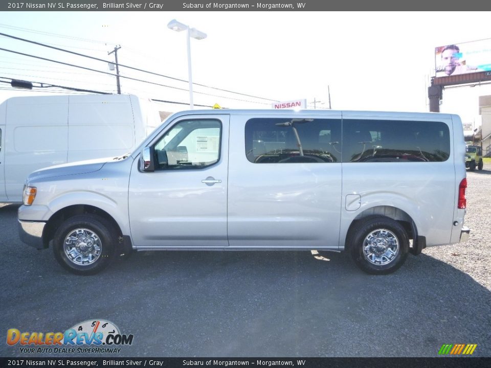 2017 Nissan NV SL Passenger Brilliant Silver / Gray Photo #11