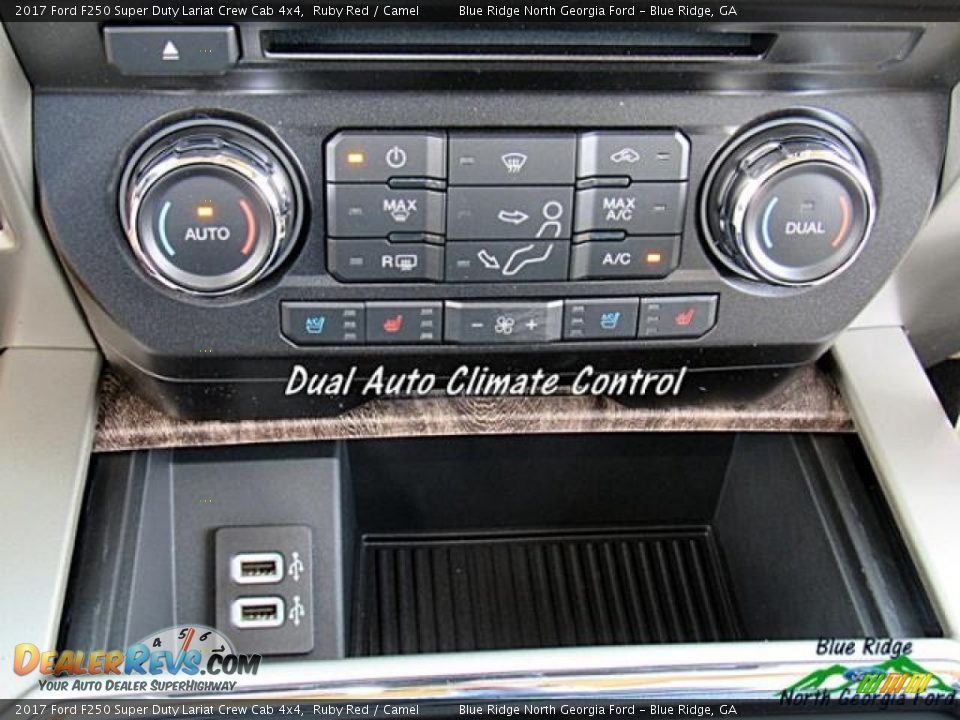 2017 Ford F250 Super Duty Lariat Crew Cab 4x4 Ruby Red / Camel Photo #26