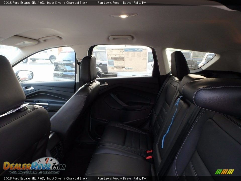 2018 Ford Escape SEL 4WD Ingot Silver / Charcoal Black Photo #12