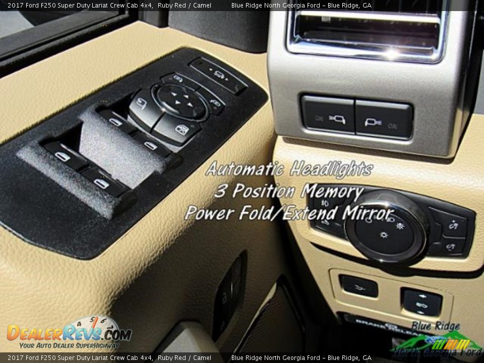2017 Ford F250 Super Duty Lariat Crew Cab 4x4 Ruby Red / Camel Photo #27
