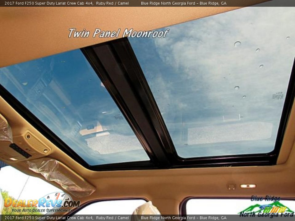 2017 Ford F250 Super Duty Lariat Crew Cab 4x4 Ruby Red / Camel Photo #29