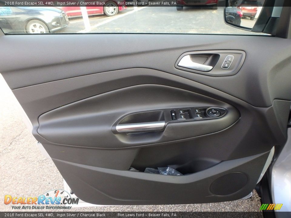 2018 Ford Escape SEL 4WD Ingot Silver / Charcoal Black Photo #14