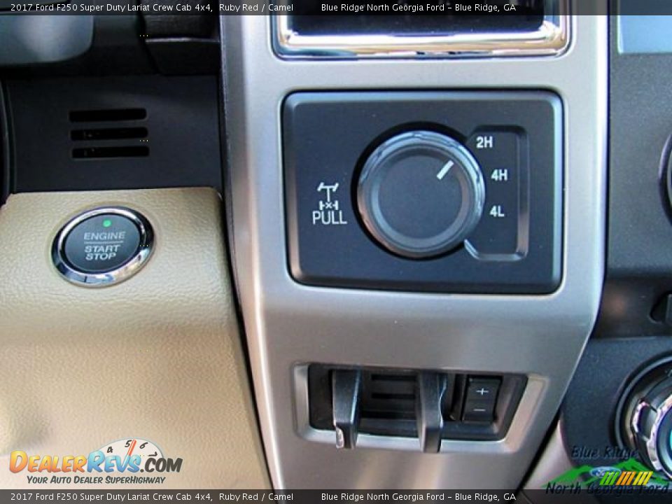 2017 Ford F250 Super Duty Lariat Crew Cab 4x4 Ruby Red / Camel Photo #31