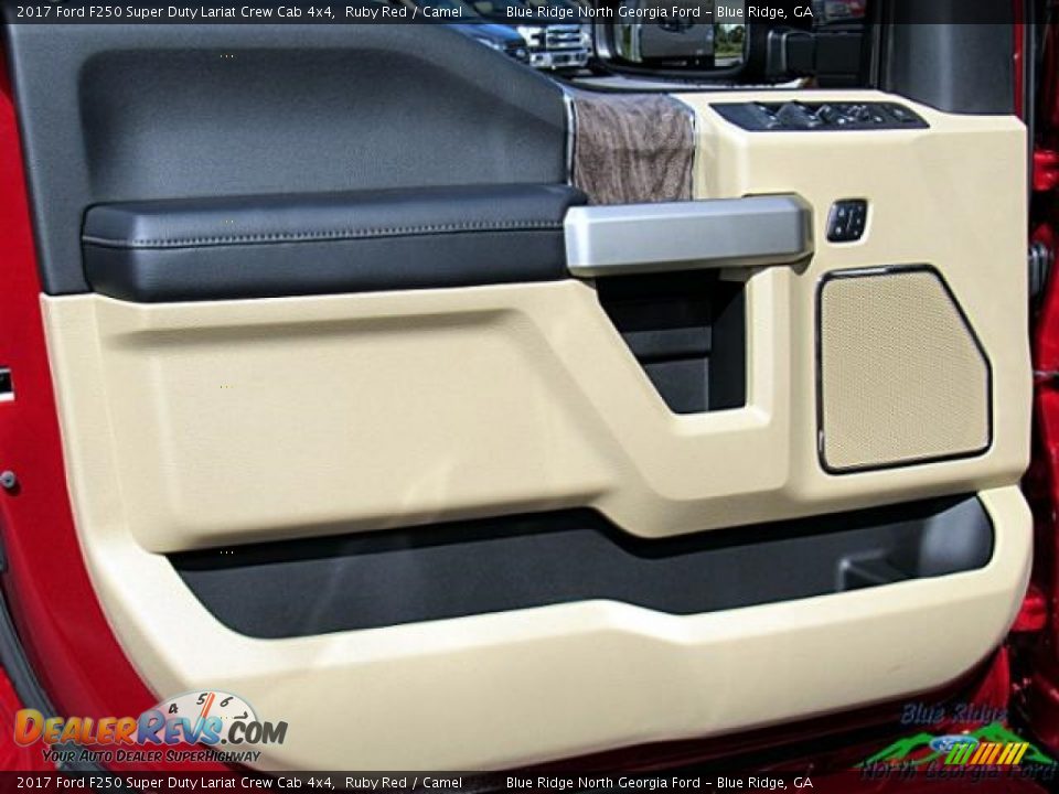 2017 Ford F250 Super Duty Lariat Crew Cab 4x4 Ruby Red / Camel Photo #32
