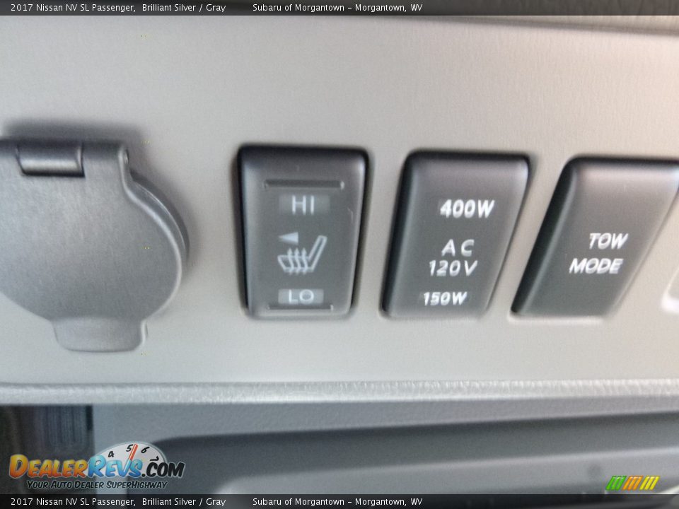 2017 Nissan NV SL Passenger Brilliant Silver / Gray Photo #19