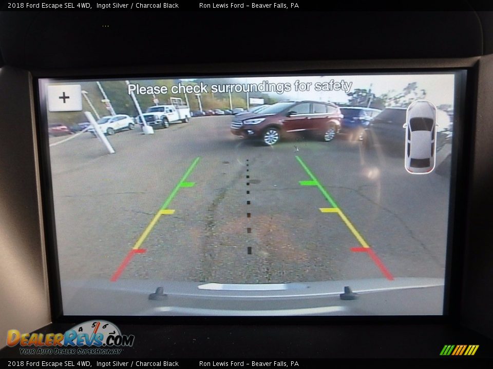 2018 Ford Escape SEL 4WD Ingot Silver / Charcoal Black Photo #19