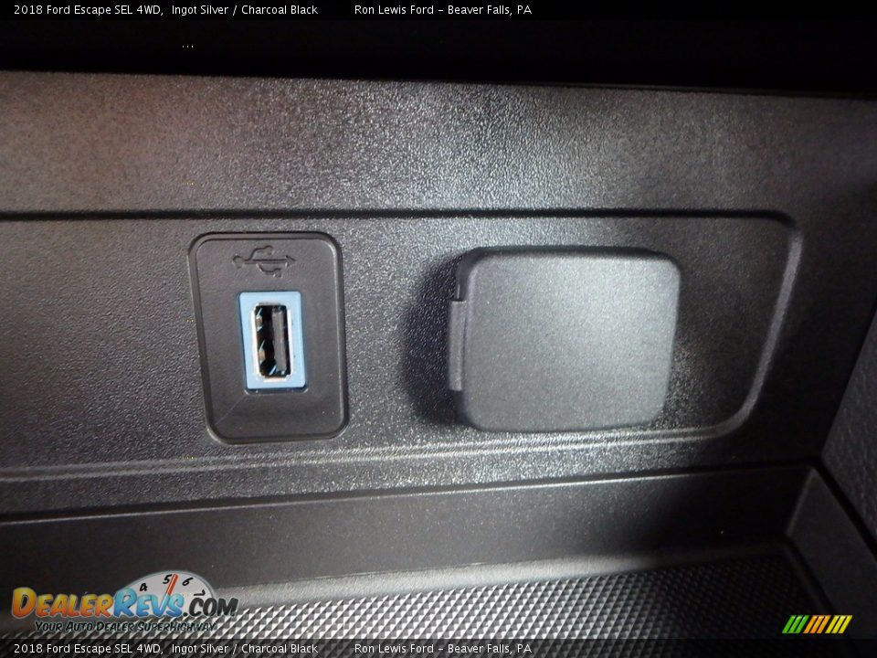 2018 Ford Escape SEL 4WD Ingot Silver / Charcoal Black Photo #20