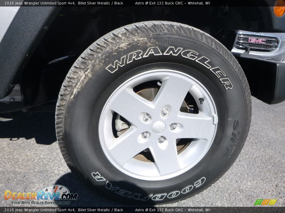 2016 Jeep Wrangler Unlimited Sport 4x4 Billet Silver Metallic / Black Photo #2