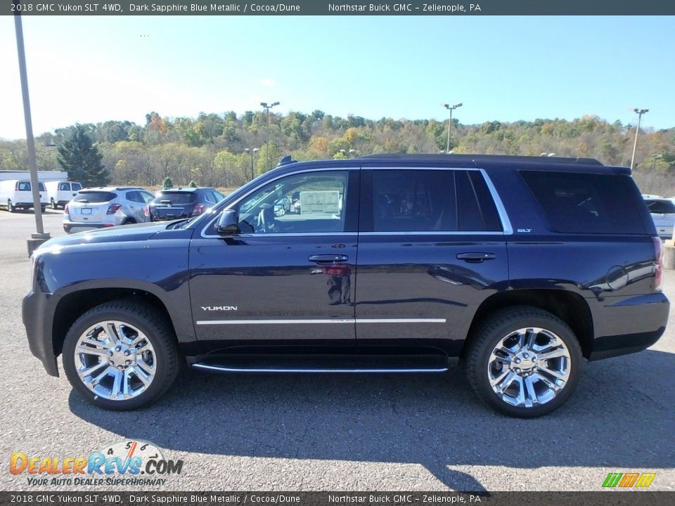 Dark Sapphire Blue Metallic 2018 GMC Yukon SLT 4WD Photo #8