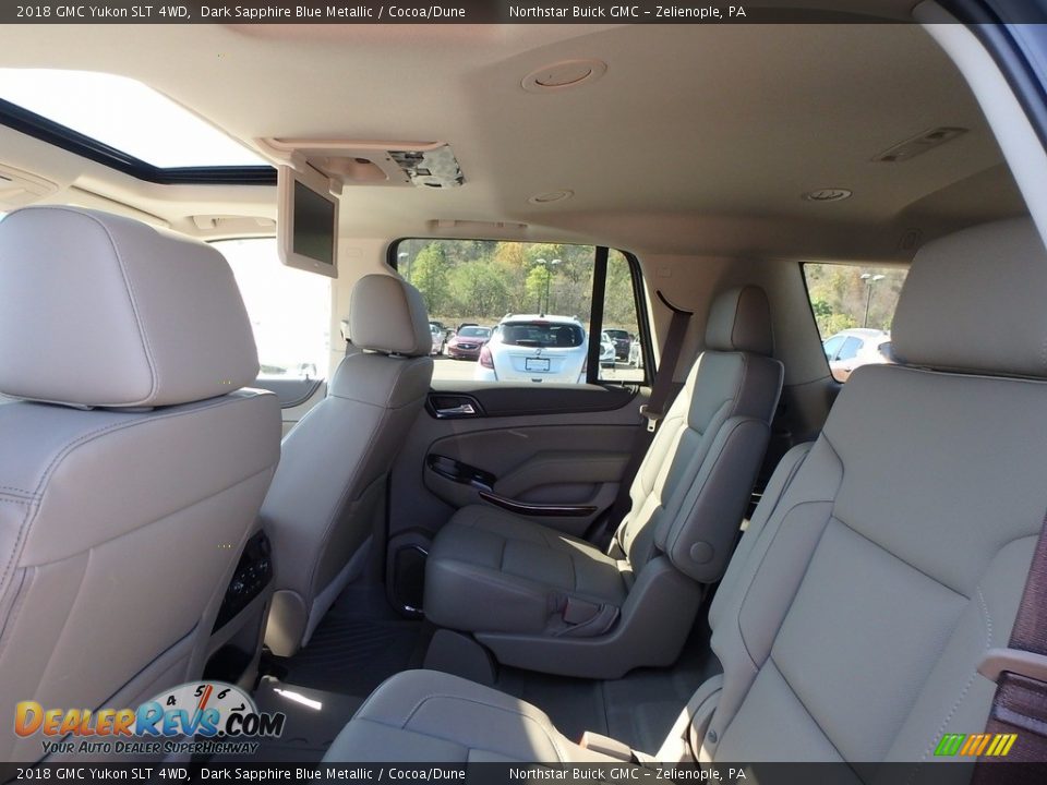 2018 GMC Yukon SLT 4WD Dark Sapphire Blue Metallic / Cocoa/Dune Photo #11