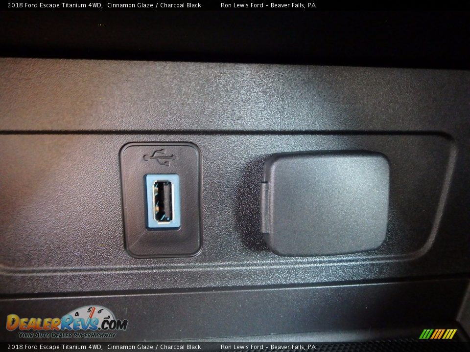 2018 Ford Escape Titanium 4WD Cinnamon Glaze / Charcoal Black Photo #20