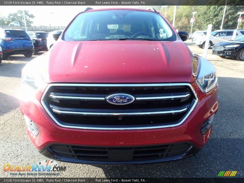 2018 Ford Escape SE 4WD Ruby Red / Charcoal Black Photo #8
