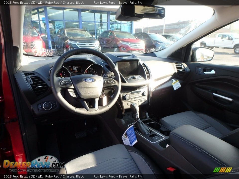 2018 Ford Escape SE 4WD Ruby Red / Charcoal Black Photo #13