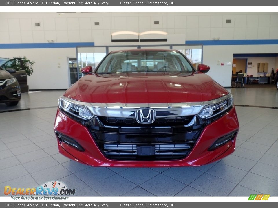 2018 Honda Accord EX-L Sedan Radiant Red Metallic / Ivory Photo #2