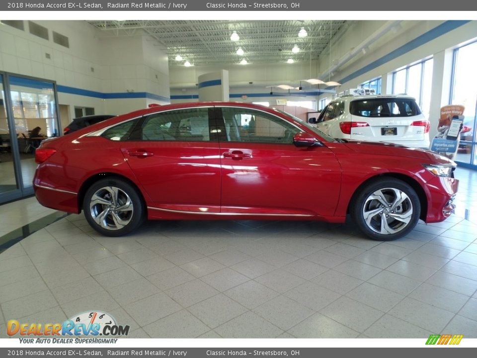 Radiant Red Metallic 2018 Honda Accord EX-L Sedan Photo #4
