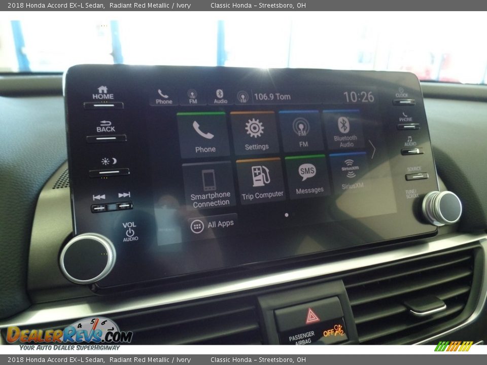 2018 Honda Accord EX-L Sedan Radiant Red Metallic / Ivory Photo #15