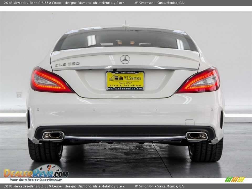2018 Mercedes-Benz CLS 550 Coupe designo Diamond White Metallic / Black Photo #4