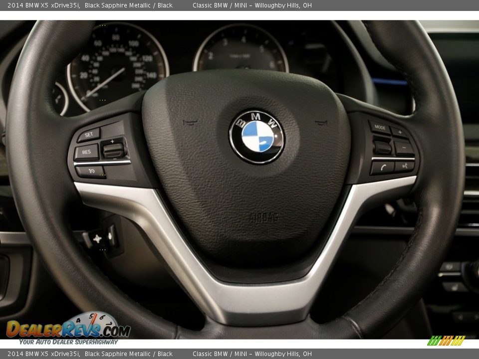 2014 BMW X5 xDrive35i Black Sapphire Metallic / Black Photo #7