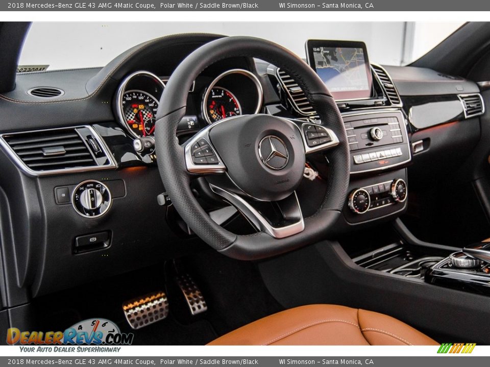 Dashboard of 2018 Mercedes-Benz GLE 43 AMG 4Matic Coupe Photo #6