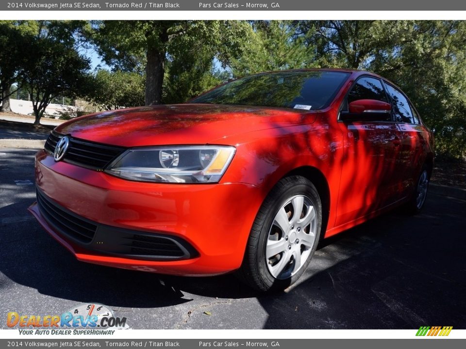 2014 Volkswagen Jetta SE Sedan Tornado Red / Titan Black Photo #1