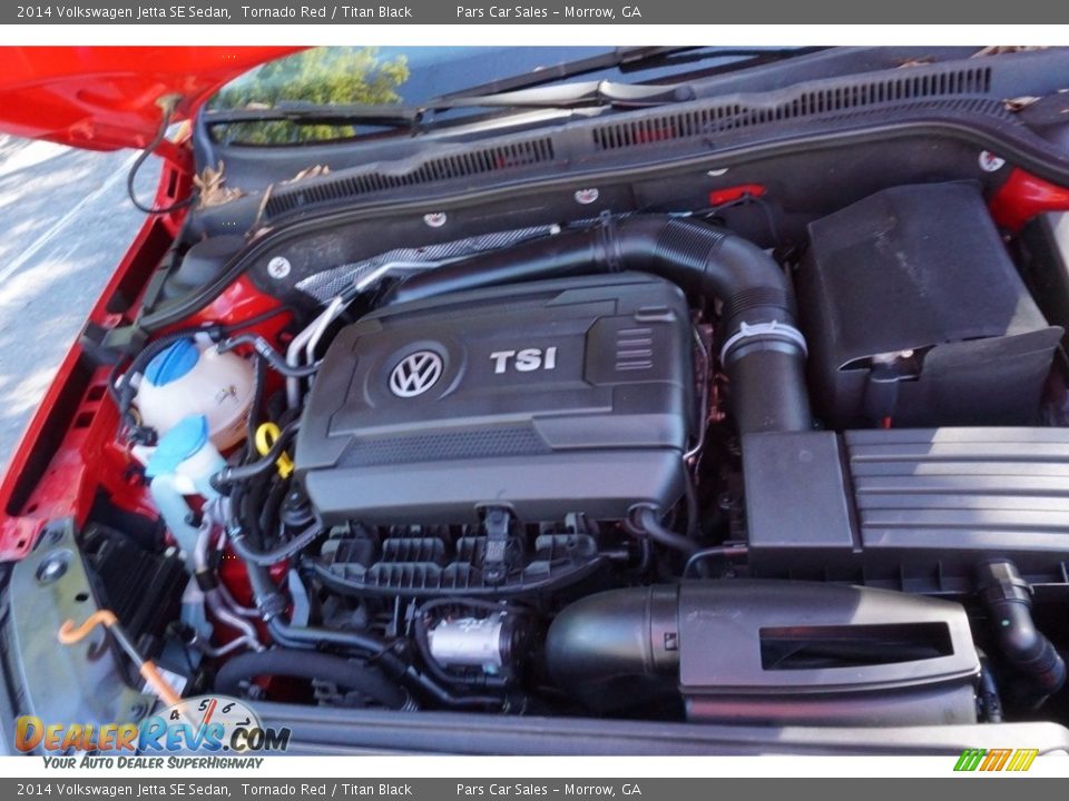 2014 Volkswagen Jetta SE Sedan Tornado Red / Titan Black Photo #13