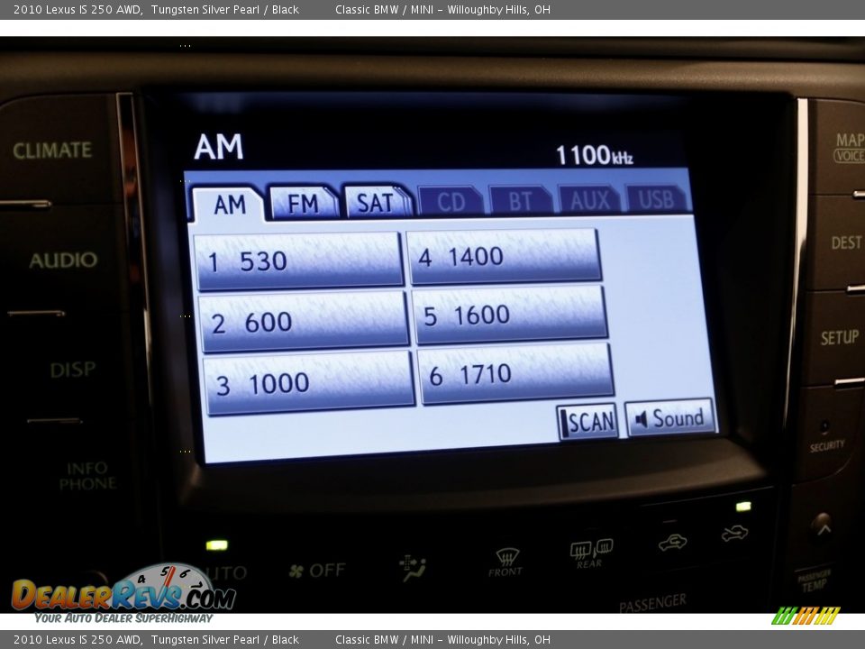 2010 Lexus IS 250 AWD Tungsten Silver Pearl / Black Photo #12