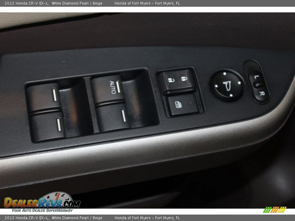 2013 Honda CR-V EX-L White Diamond Pearl / Beige Photo #10