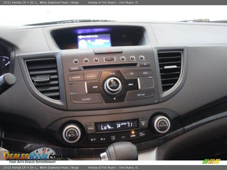 2013 Honda CR-V EX-L White Diamond Pearl / Beige Photo #17
