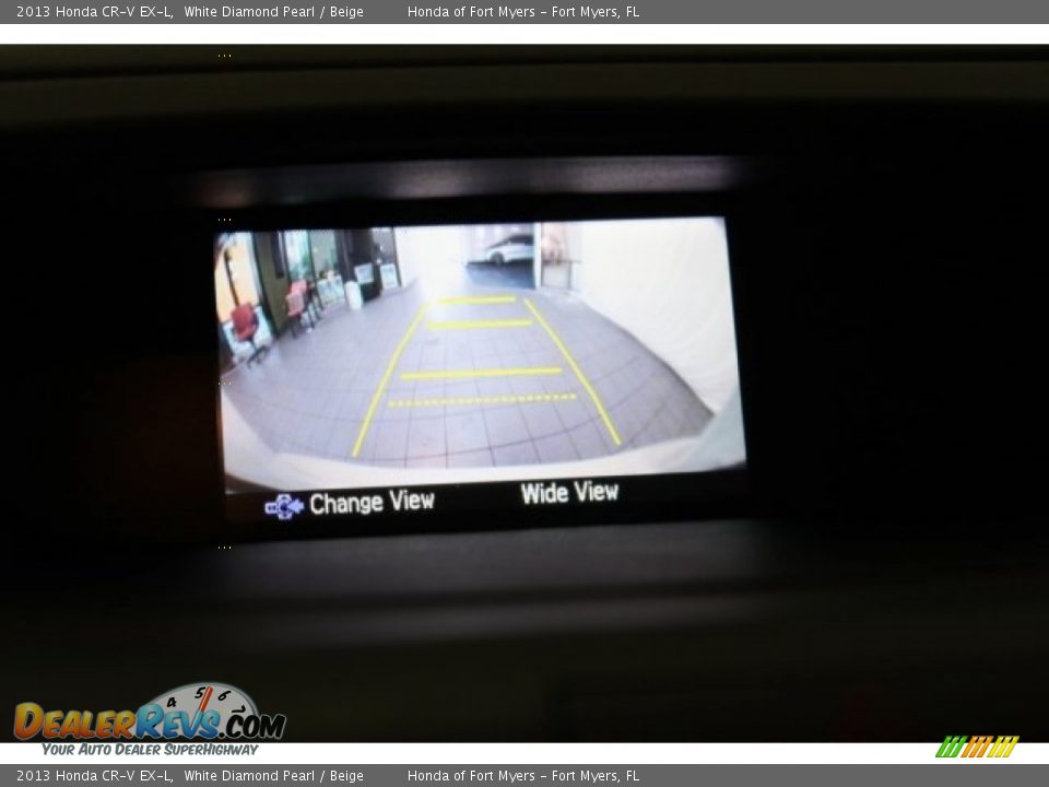 2013 Honda CR-V EX-L White Diamond Pearl / Beige Photo #18