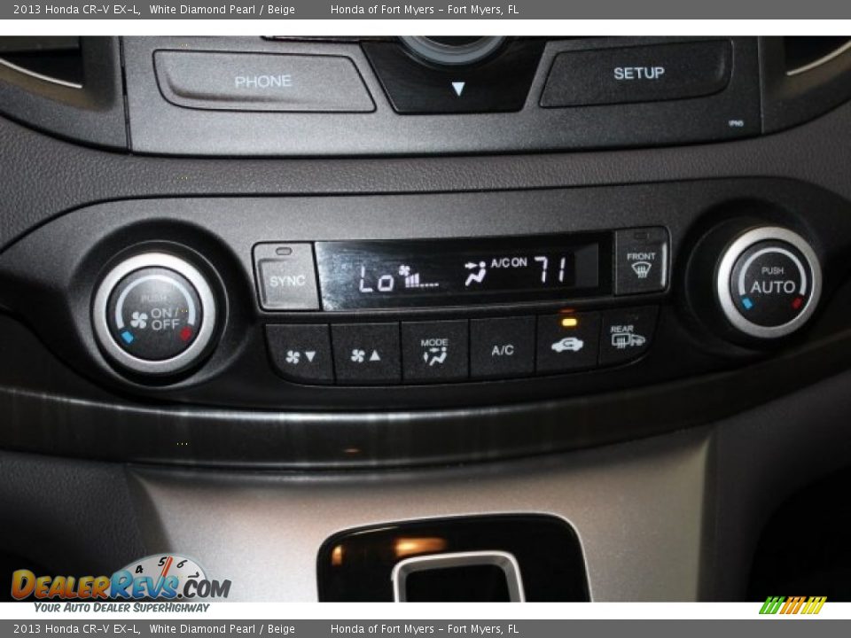2013 Honda CR-V EX-L White Diamond Pearl / Beige Photo #20